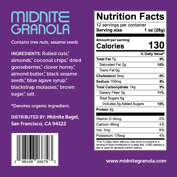 Black Sesame Almond Gooseberry (12oz)