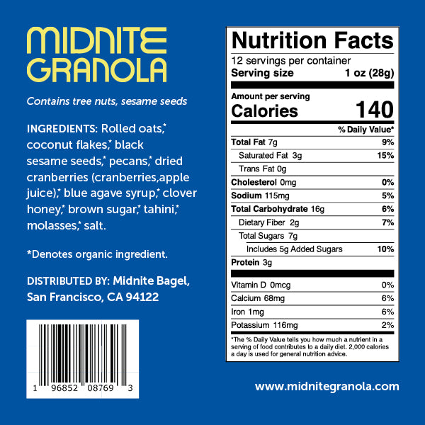 Black Sesame Coconut Pecan (12oz)